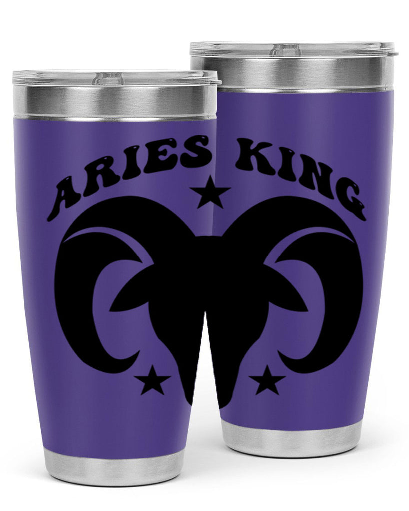 Aries king 110#- zodiac- Tumbler