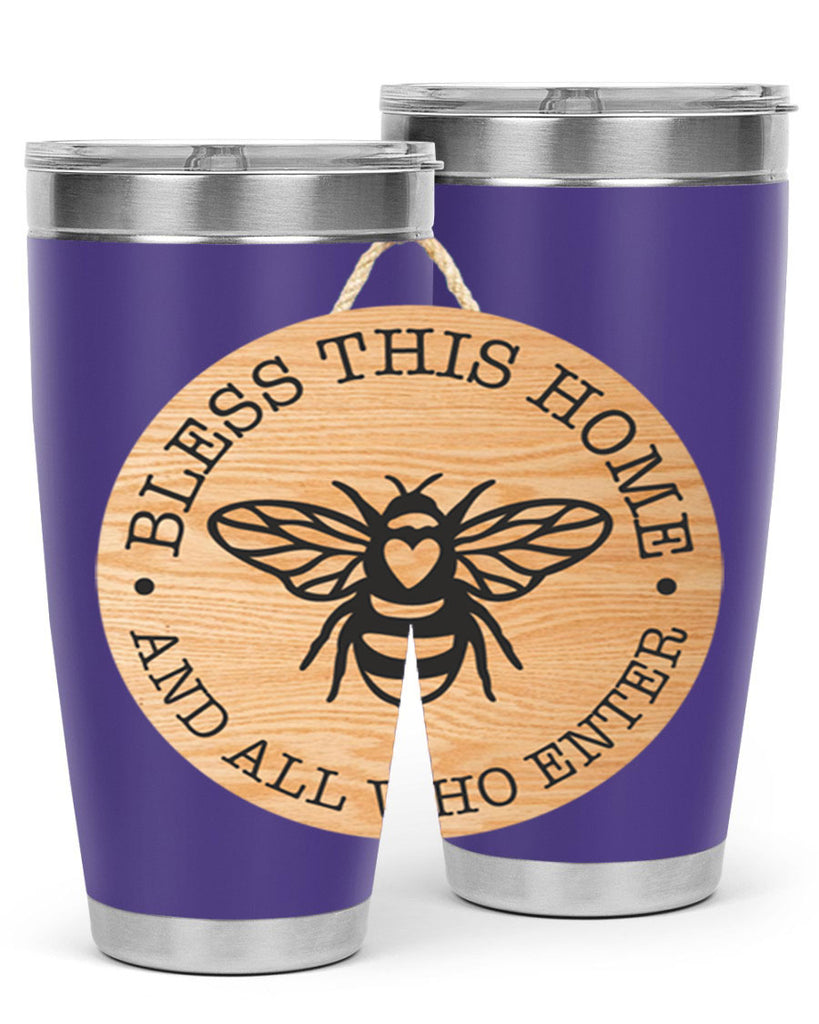 Bless this Home Bee Mockup58#- spring- Tumbler