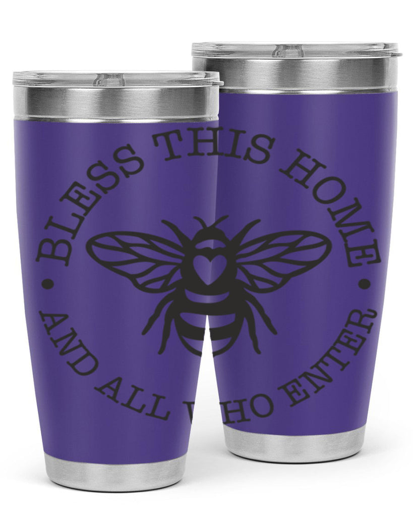 Bless this Home Bee59#- spring- Tumbler