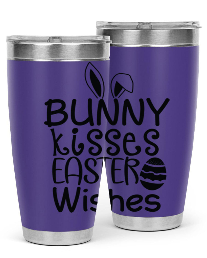 Bunny kisses easter wishes  94#- spring- Tumbler