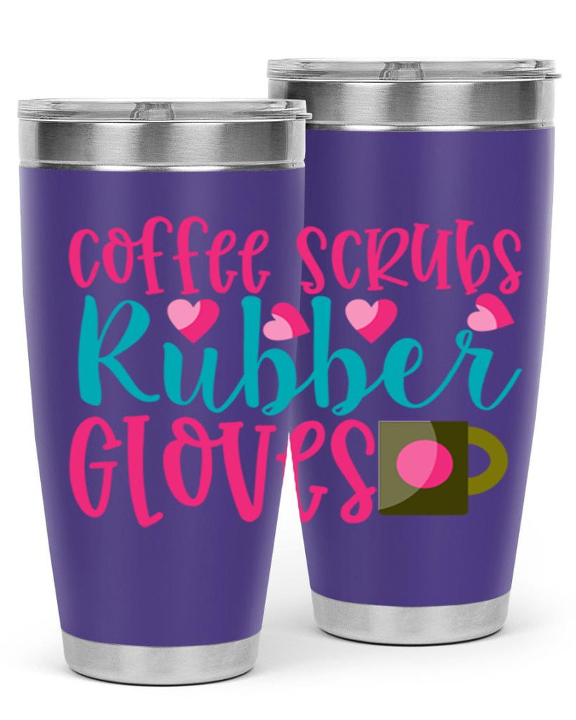 Coffee Scrubs Rubber Gloves Style Style 208#- nurse- tumbler