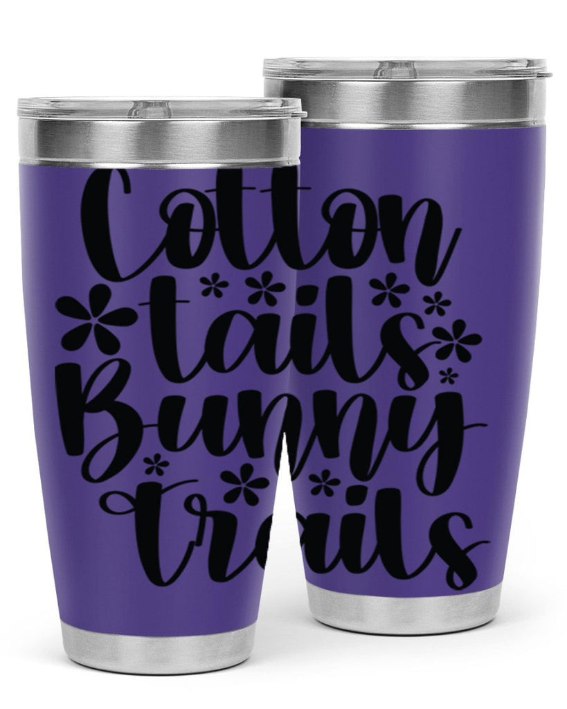Cotton tails bunny trails  113#- spring- Tumbler