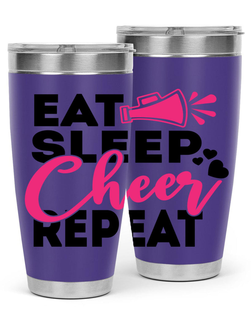 Eat Sleep Cheer Repeate 1315#- cheer- Tumbler