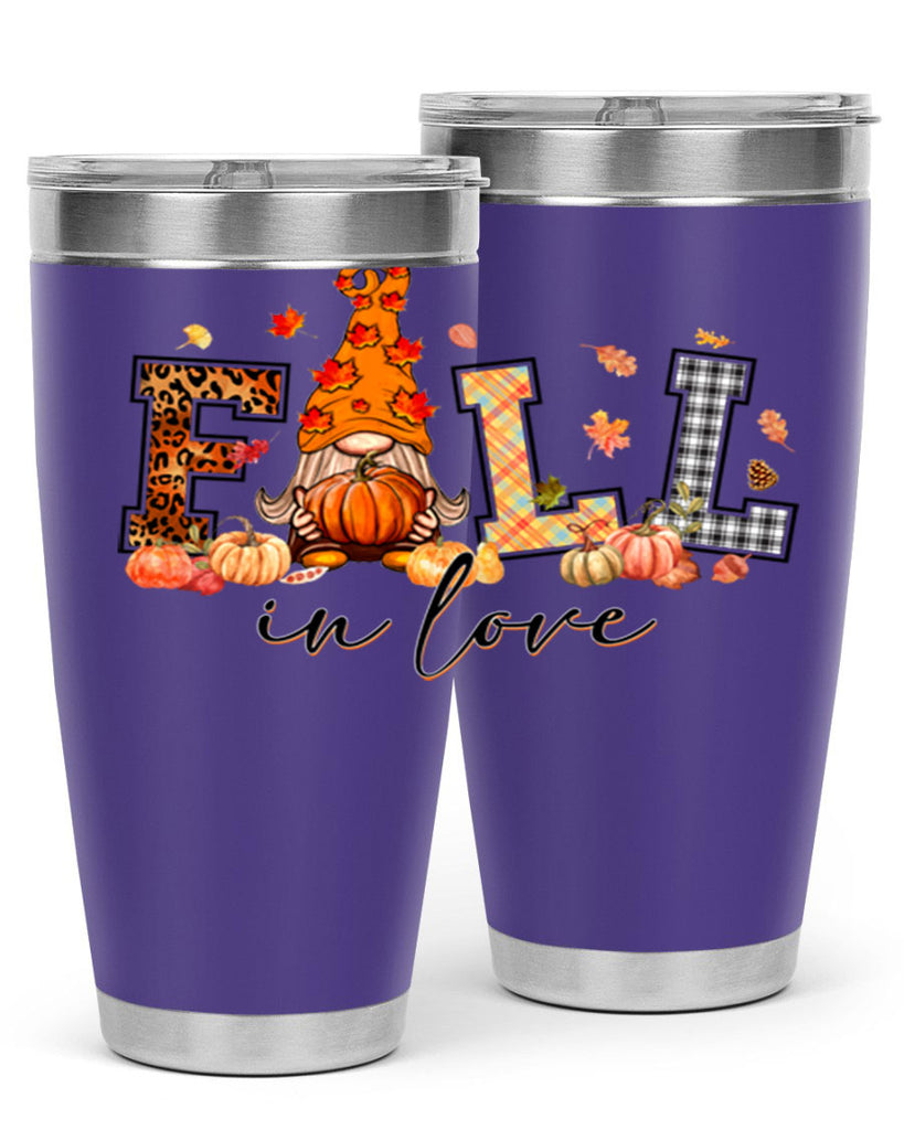 FALLinloveFallGnome 151#- fall- Tumbler