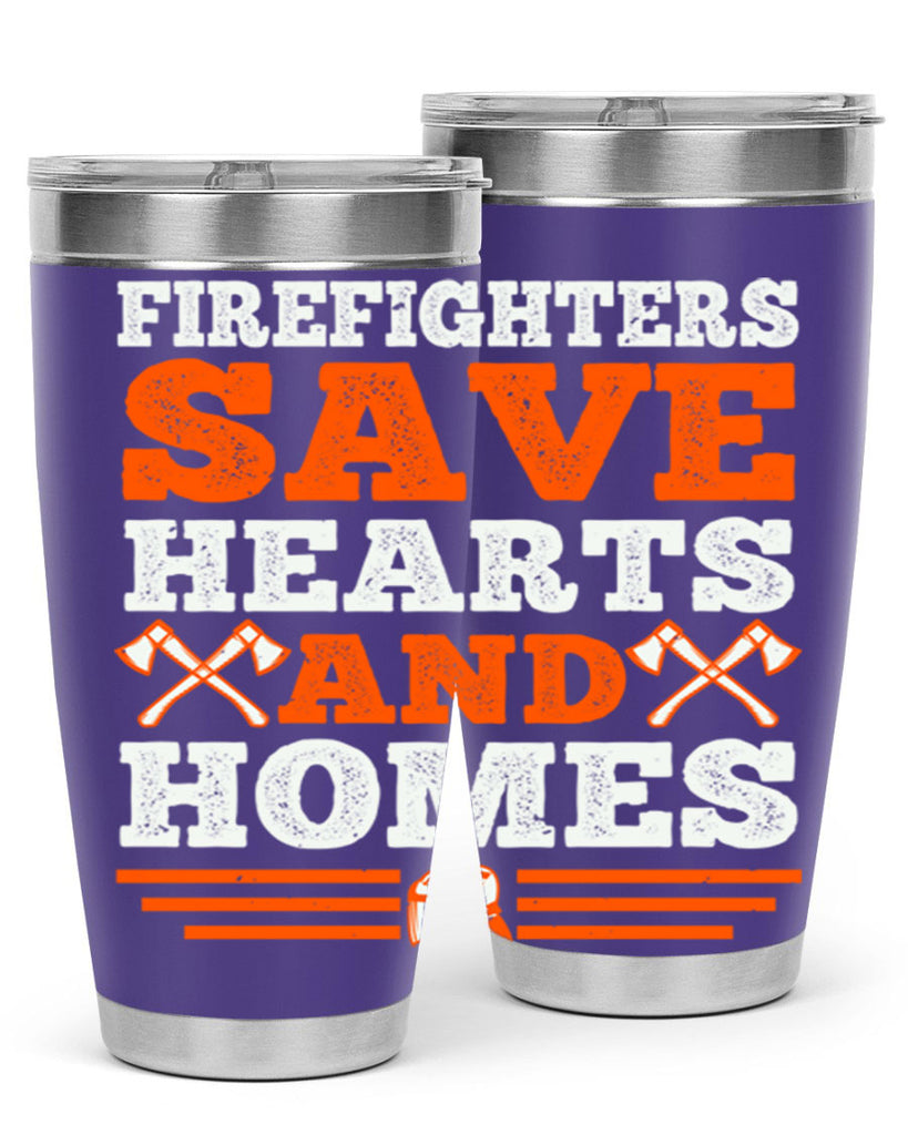 Firefighters save hearts and homes Style 71#- fire fighter- tumbler
