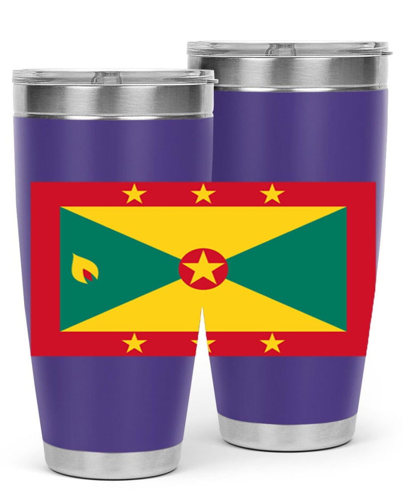 Grenada 130#- world flags- Tumbler