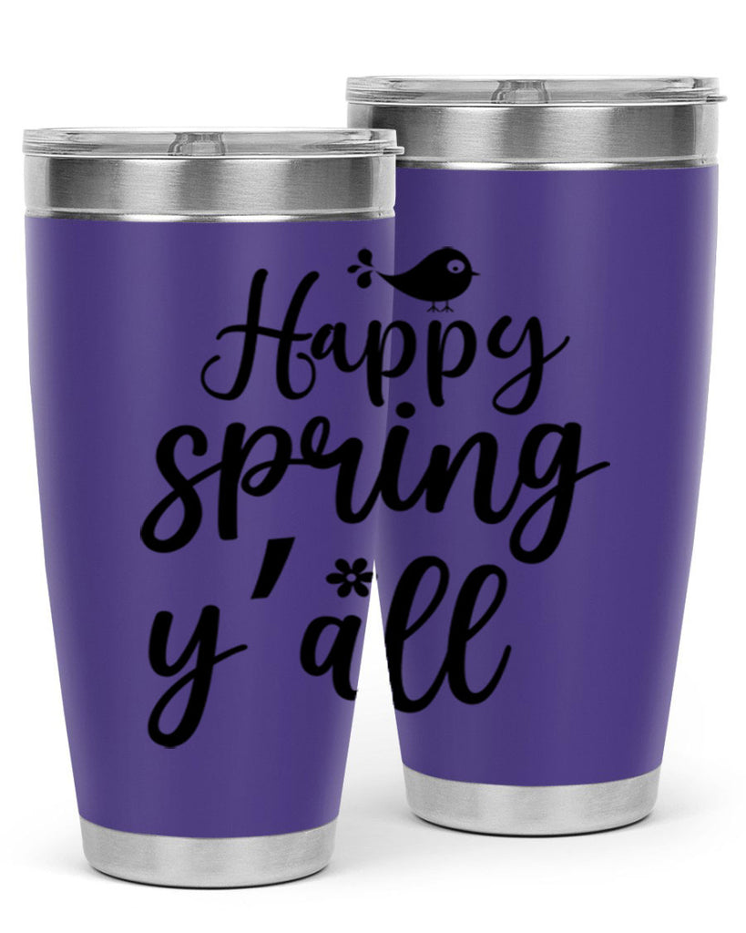 Happy Spring Y'all 167#- spring- Tumbler
