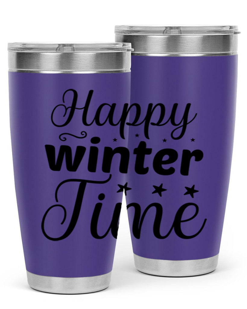 Happy Winter Time 133#- winter- Tumbler