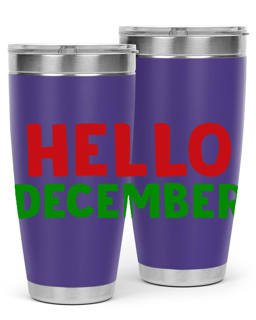 Hello December 158#- winter- Tumbler