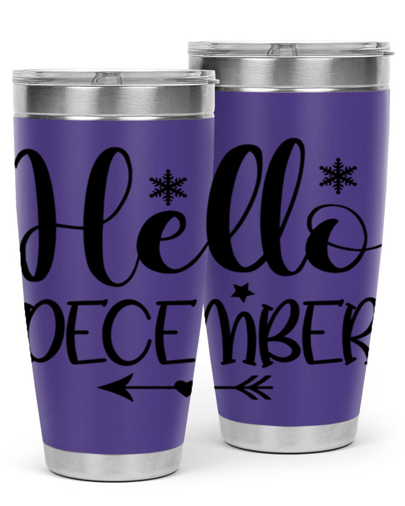 Hello December161#- winter- Tumbler