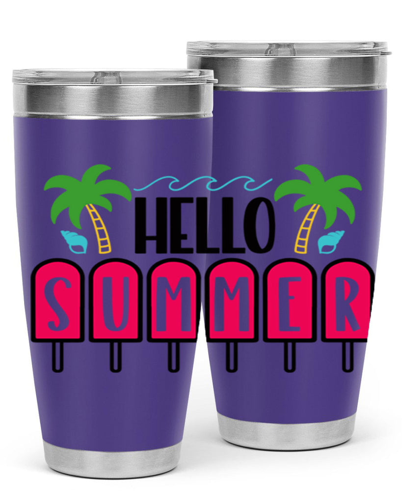 Hello Summer Style 39#- summer- Tumbler