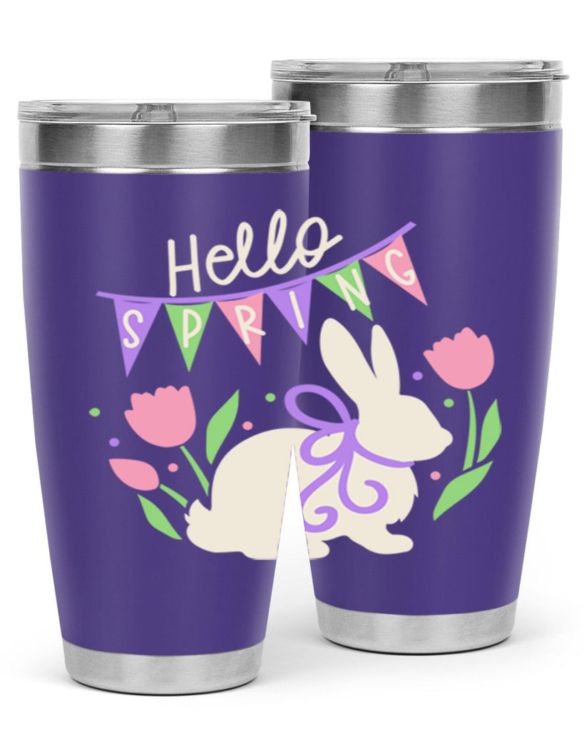 Hello spring bunny193#- spring- Tumbler