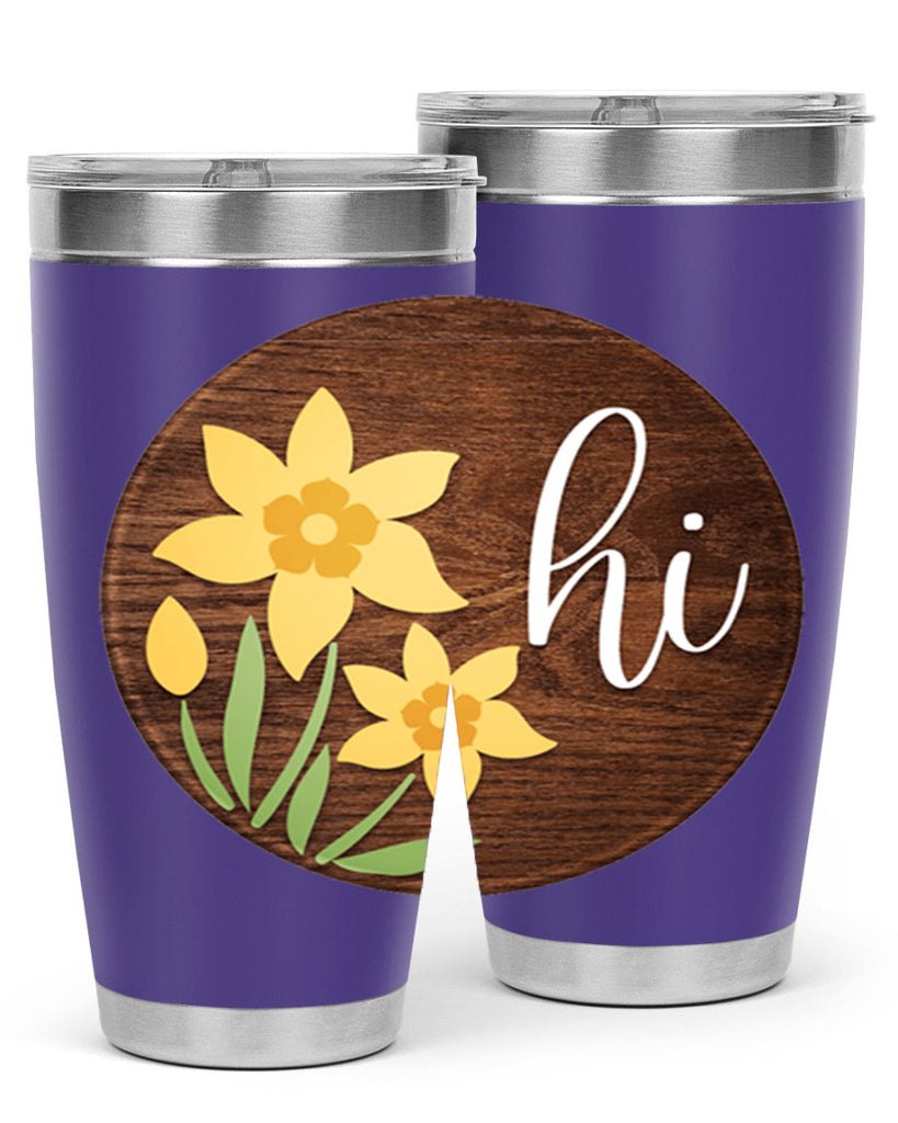 Hi daffodil flower Mockup235#- spring- Tumbler