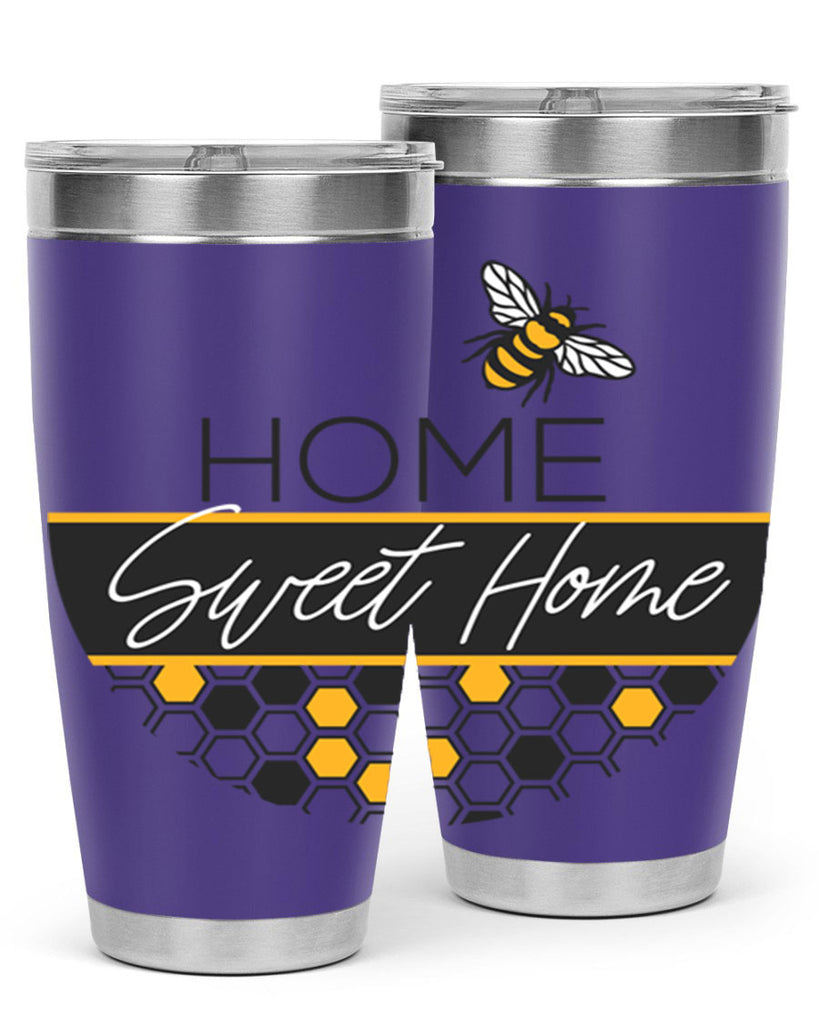 Home Sweet Home Bee and hive pattern243#- spring- Tumbler