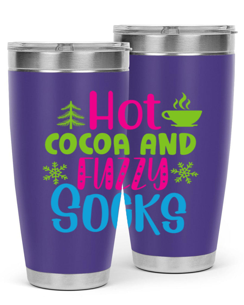 Hot Cocoa And Fuzzy Socks209#- winter- Tumbler