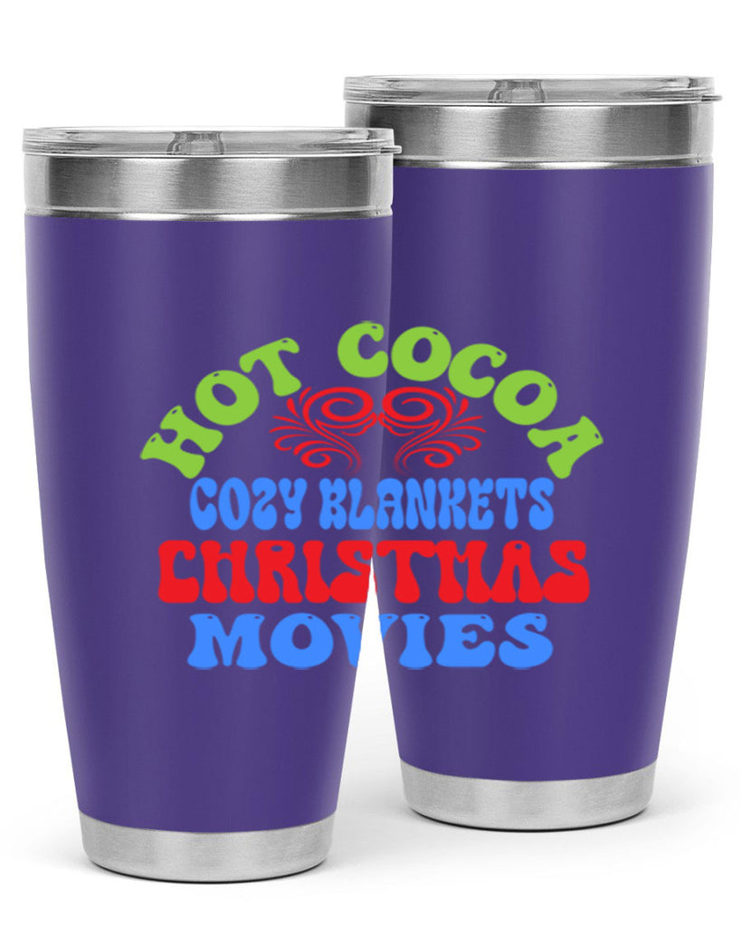 Hot cocoa cozy blankets christmas movies 210#- winter- Tumbler
