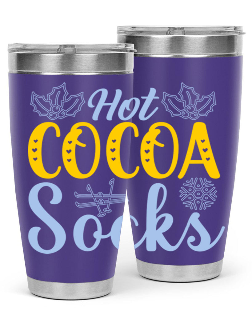 Hot cocoa socks211#- winter- Tumbler