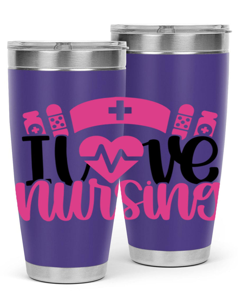 I Love Nursing Style Style 171#- nurse- tumbler