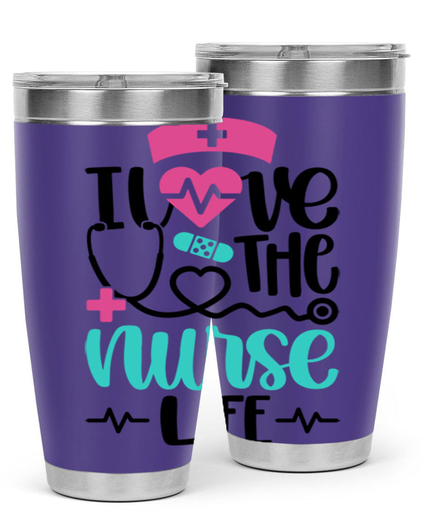 I Love The Nurse Life Style Style 169#- nurse- tumbler