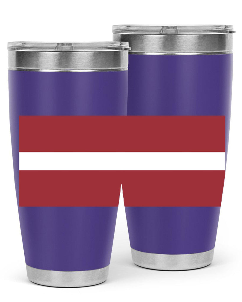 Latvia 104#- world flags- Tumbler