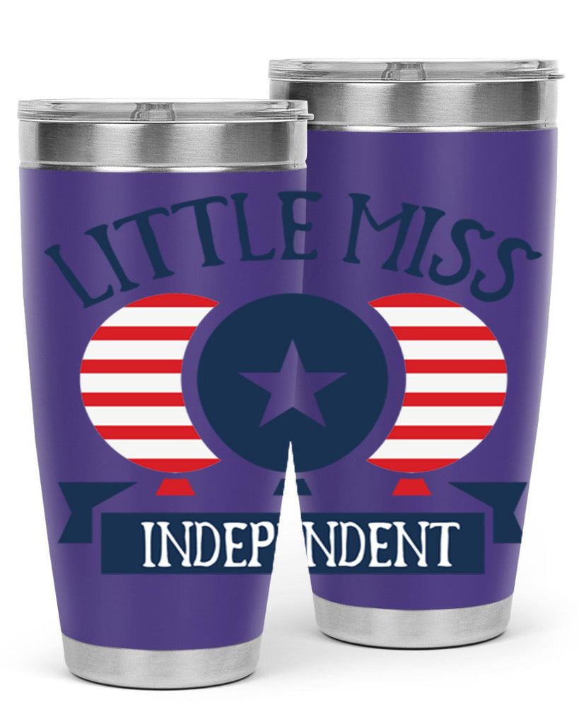 Little miss independent Style 80#- Fourt Of July- Tumbler