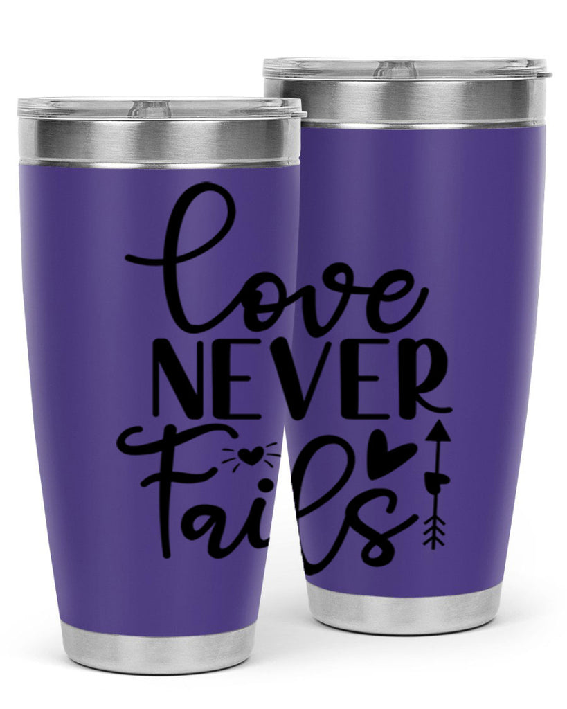Love Never Fails 309#- winter- Tumbler