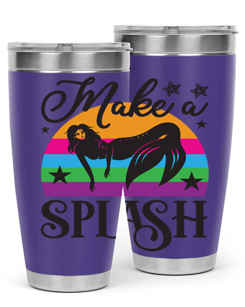 Make a splash 313#- mermaid- Tumbler