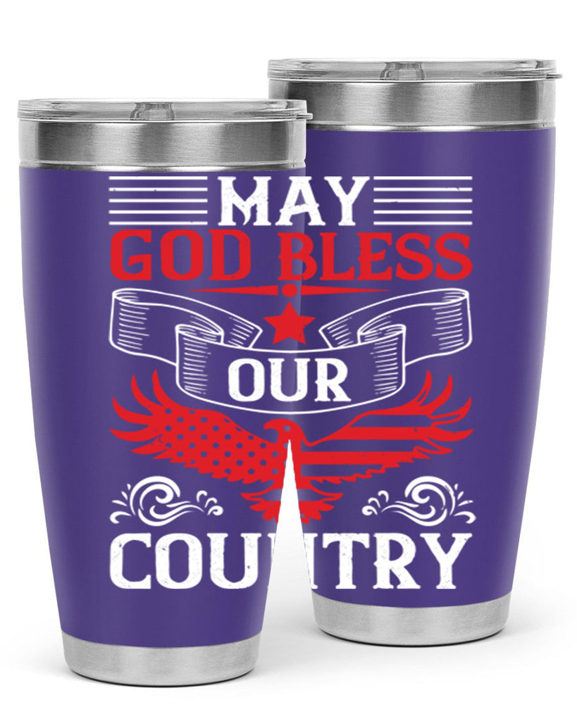 May God bless our country Style 133#- Fourt Of July- Tumbler