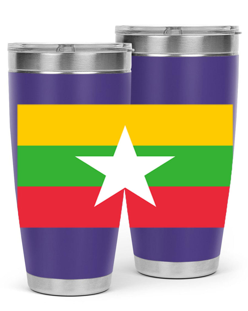 Myanmar 79#- world flags- Tumbler