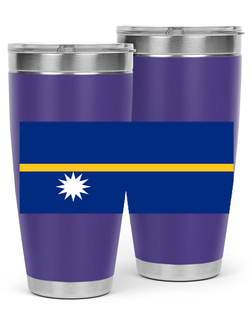 Nauru 77#- world flags- Tumbler