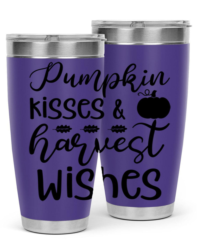 Pumpkin Kisses Harvest Wishes 525#- fall- Tumbler