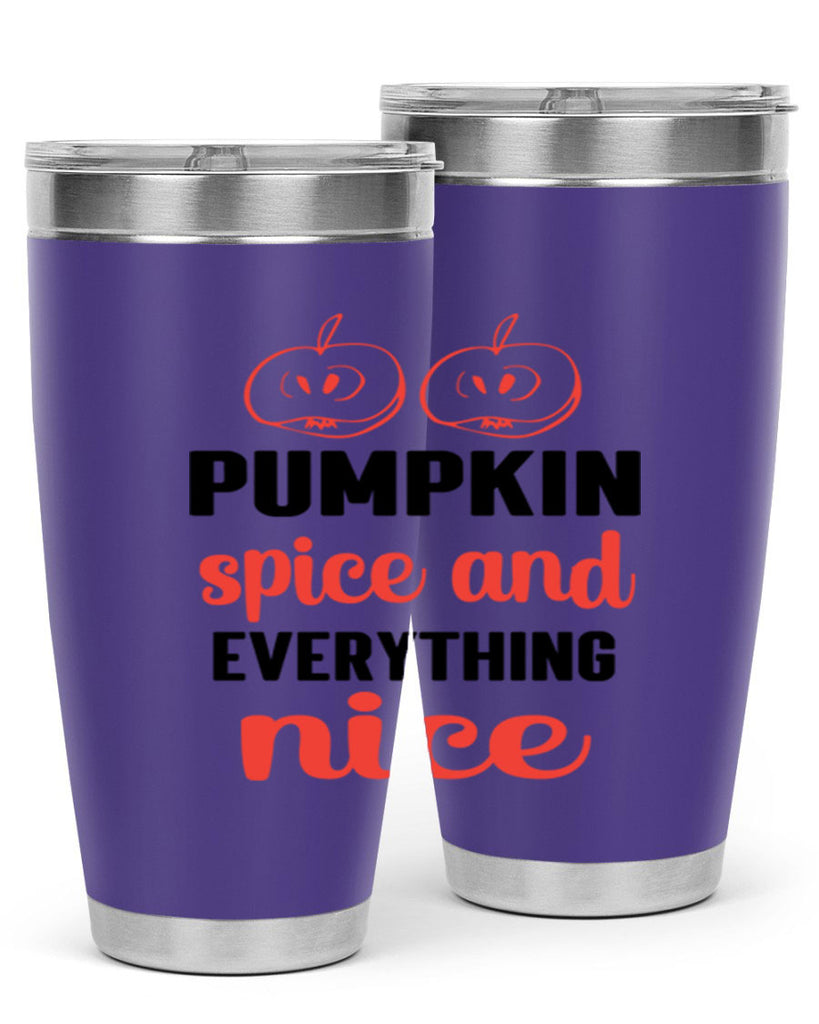 Pumpkin spice and everything nice 537#- fall- Tumbler
