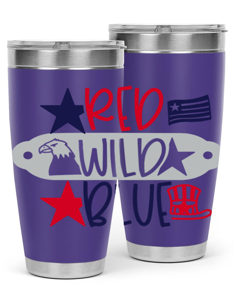 Red Wild Blue Style 171#- Fourt Of July- Tumbler