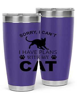 Sorry I Cant Style 116#- cat- Tumbler