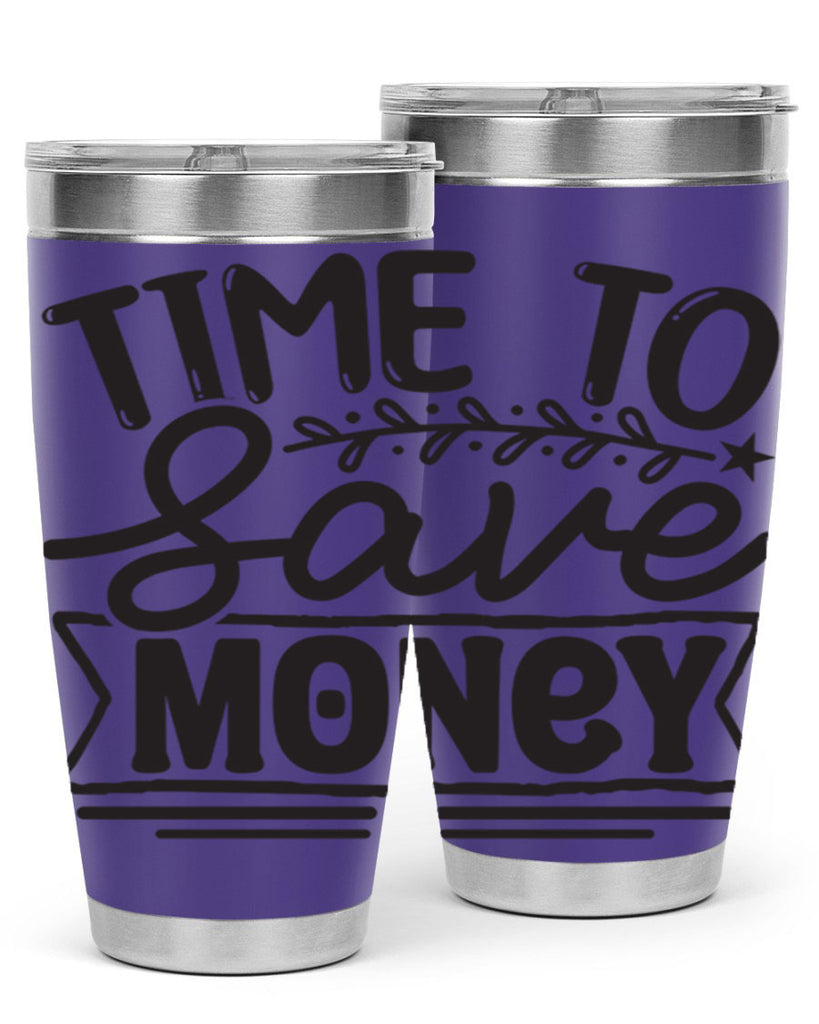 Time to save money 414#- winter- Tumbler