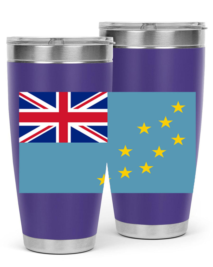 Tuvalu 15#- world flags- Tumbler