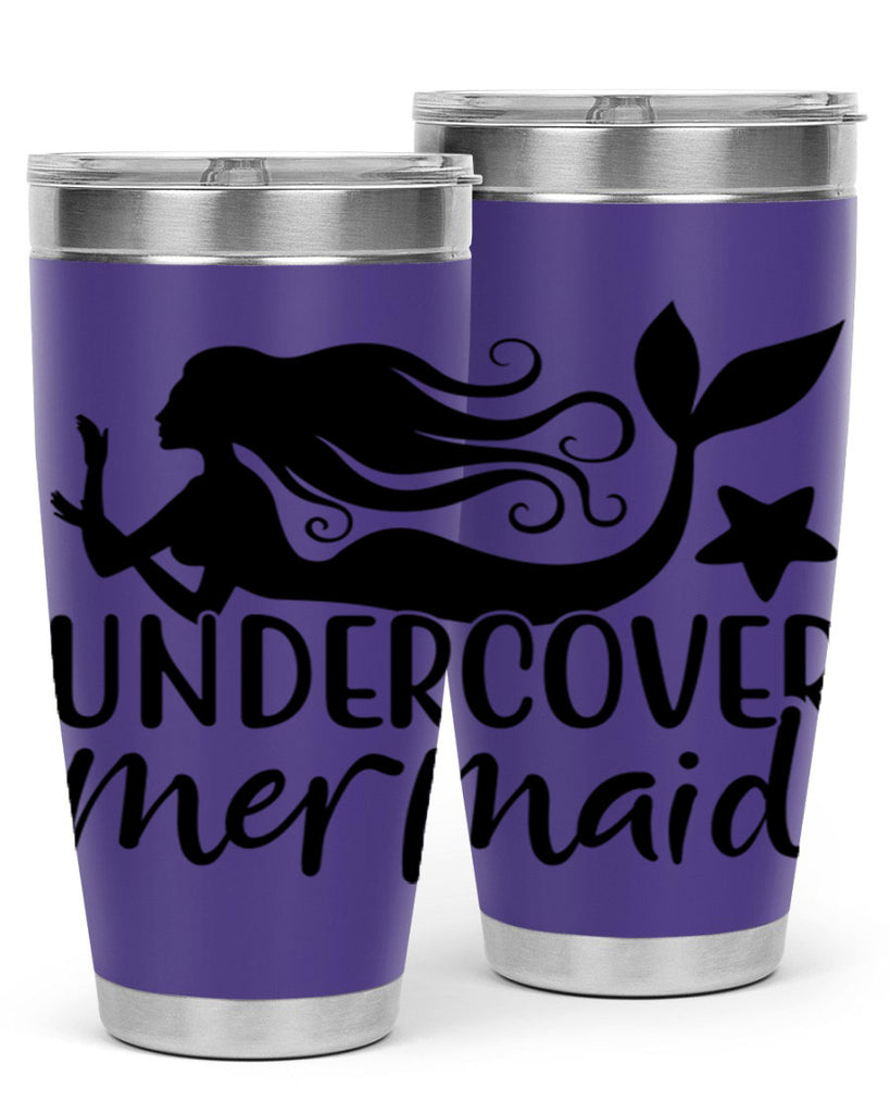 Undercover mermaid 657#- mermaid- Tumbler