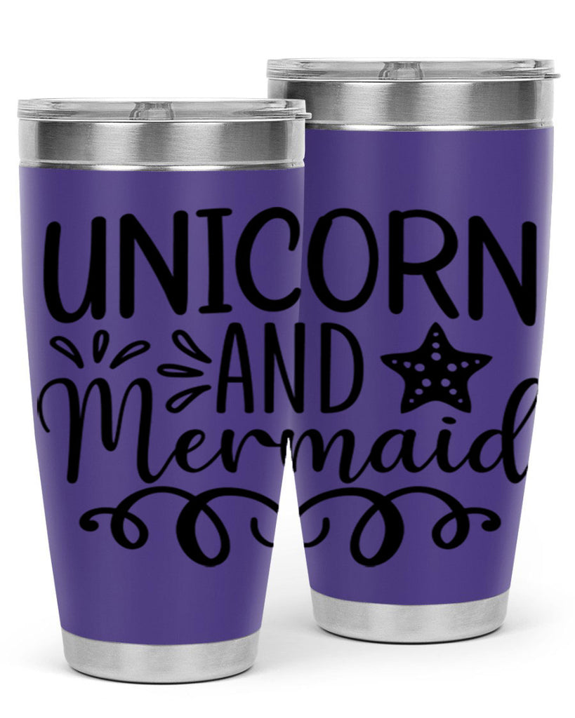 Unicorn And Mermaid 658#- mermaid- Tumbler