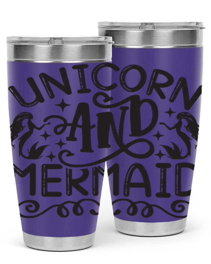 Unicorn and mermaid 660#- mermaid- Tumbler