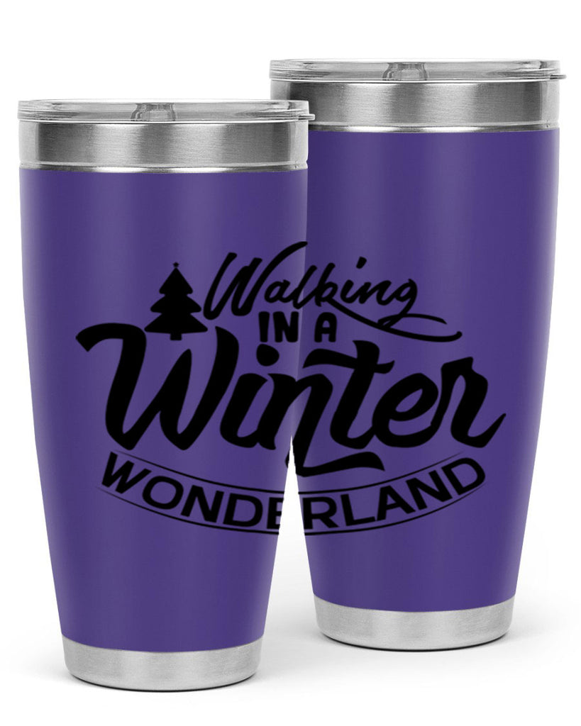 Walking In A Winter Wonderland 435#- winter- Tumbler