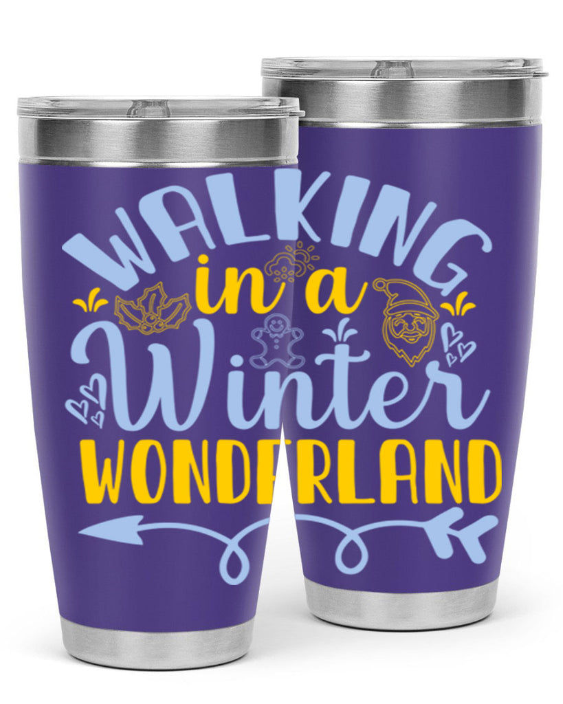 Walking in a winter wonderland440#- winter- Tumbler