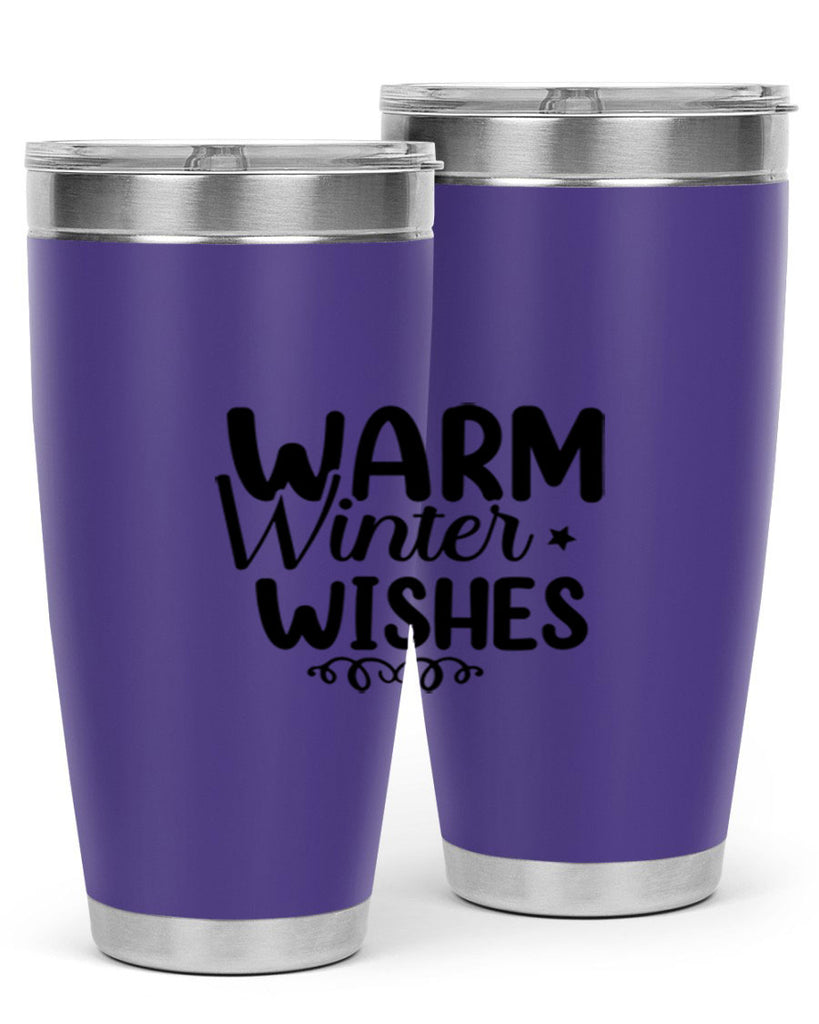 Warm Winter Wishes 453#- winter- Tumbler