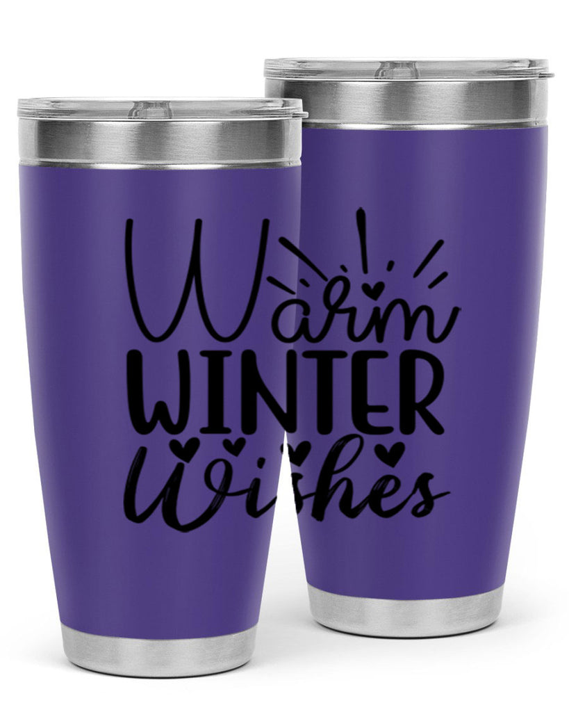 Warm Winter Wishes 454#- winter- Tumbler