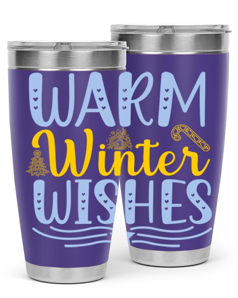 Warm winter wishes 449#- winter- Tumbler