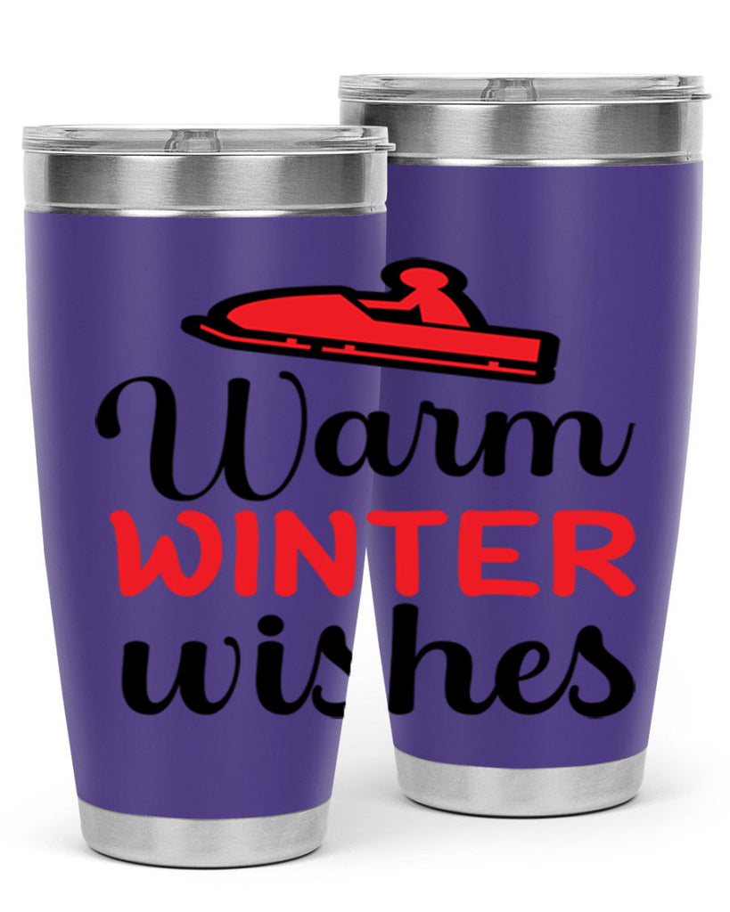 Warm winter wishes 452#- winter- Tumbler