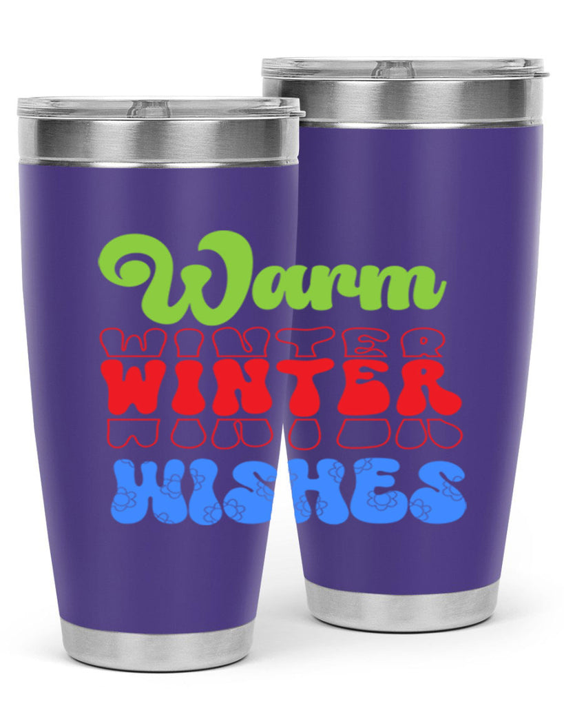 Warm winter wishes 458#- winter- Tumbler