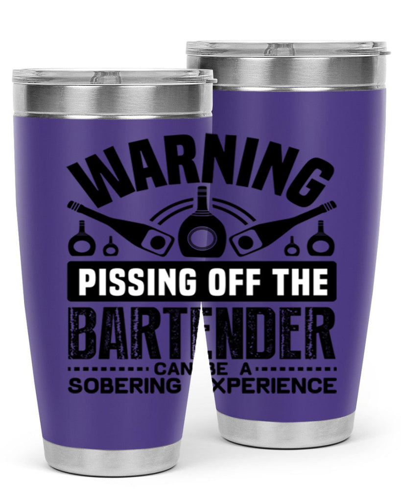 Warning Style 10#- bartender- tumbler