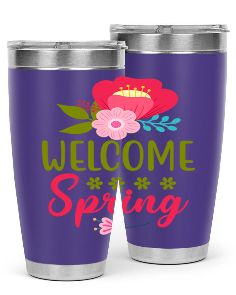Welcome Spring 582#- spring- Tumbler