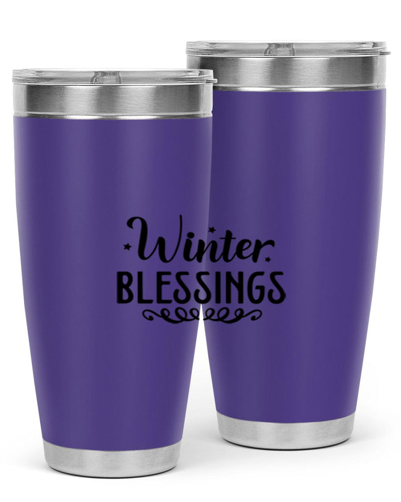 Winter Blessings 490#- winter- Tumbler