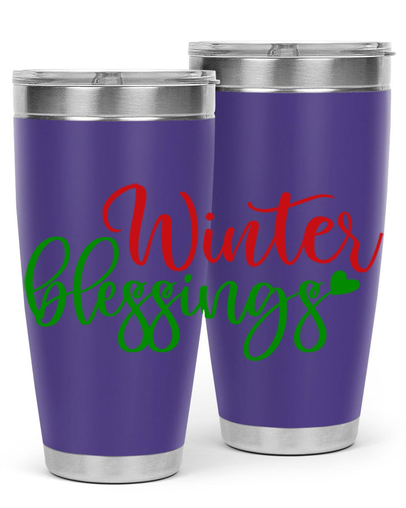 Winter Blessings 492#- winter- Tumbler